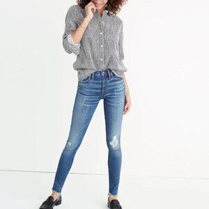 Madewell 9" High-Rise Skinny Jeans in Allegra Wash: Rip and Repair Edition | 32